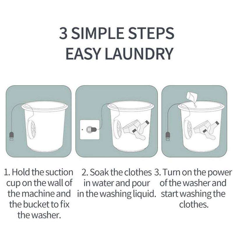 Portable Mini Turbo Switch Three-Speed Timing Washing Machine, Size: Vibration(White)