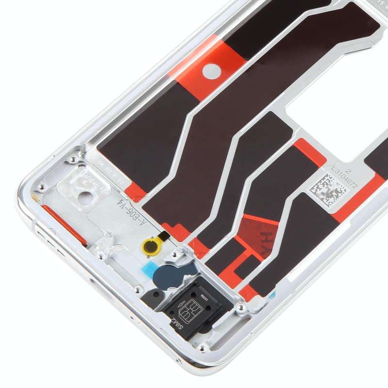 For OPPO Find X3 Original Front Housing LCD Frame Bezel Plate (Silver)