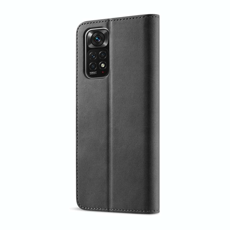 For Xiaomi Redmi Note 12 Pro 4G Global LC.IMEEKE Calf Texture Horizontal Flip Leather Case(Black)