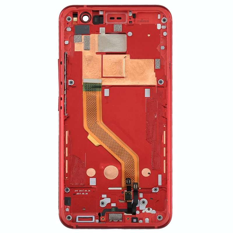 Original LCD Screen for HTC U11 Digitizer Full Assembly with Frame (Red)