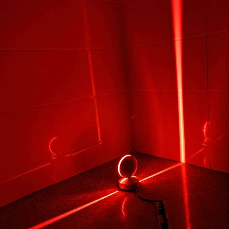 Black LED Door Frame Corridor Window Wall Spotlight(Red Light)