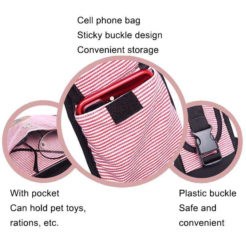 LOVOYAGER Diagonal Pet Backpack Small Dog And Cat Travel Bag, Style: Summer Mesh Rose Red