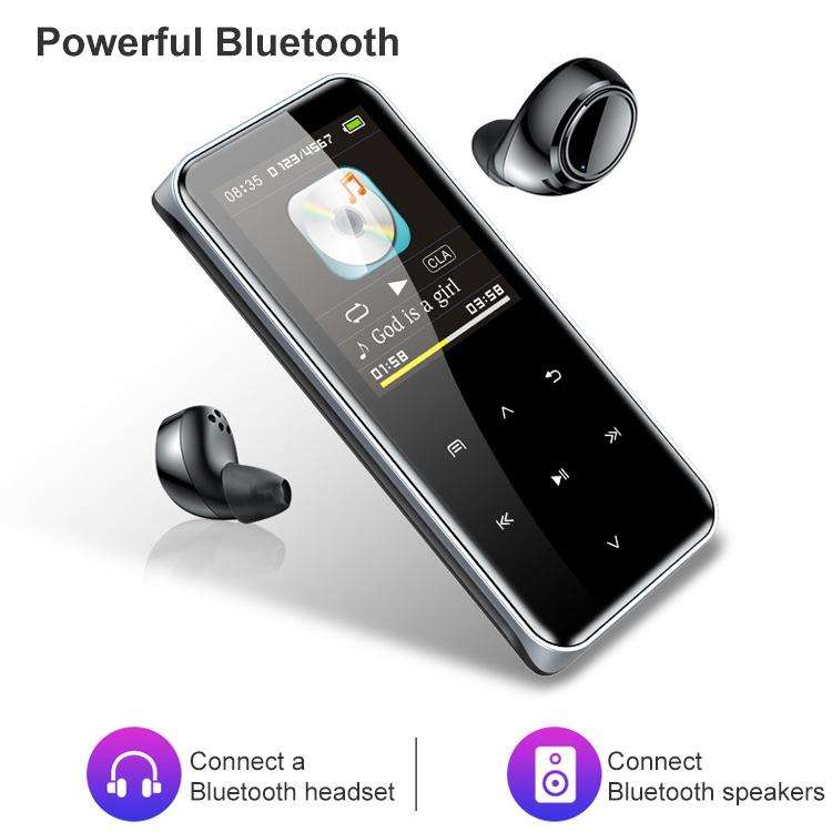 M22 Portable Bluetooth Touch Screen MP3 Player Recorder E-Book, Memory Capacity: 16GB(Black)