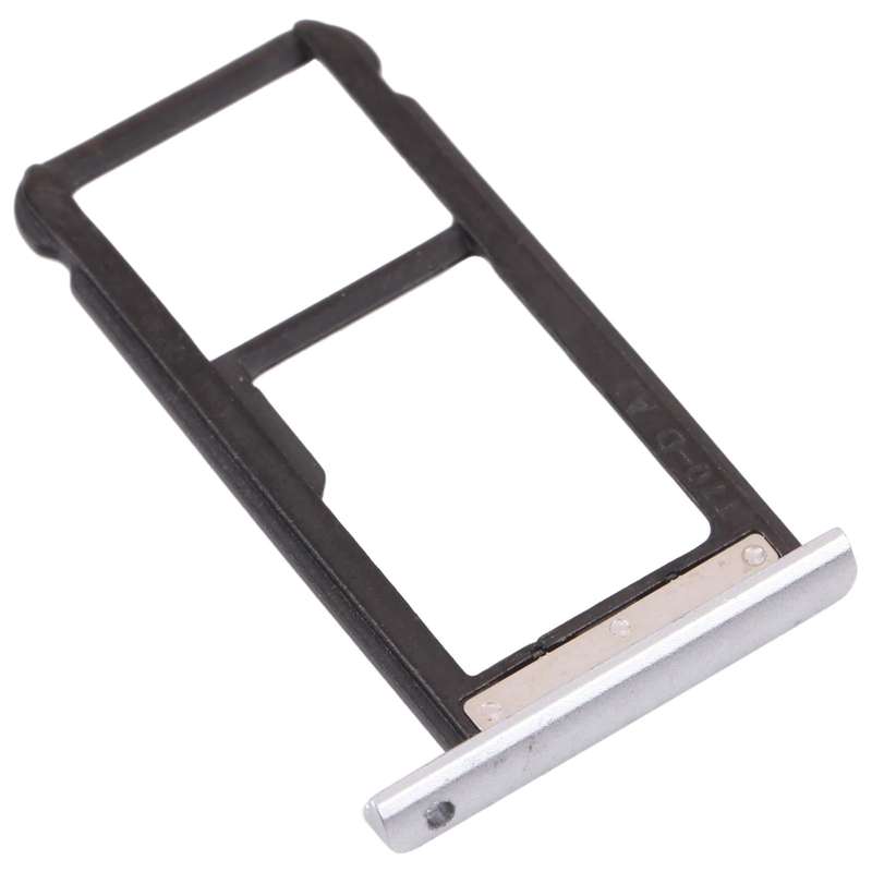 SIM Card Tray + Micro SD Card Tray for ZTE Blade Zmax Pro / Z981 (Silver)