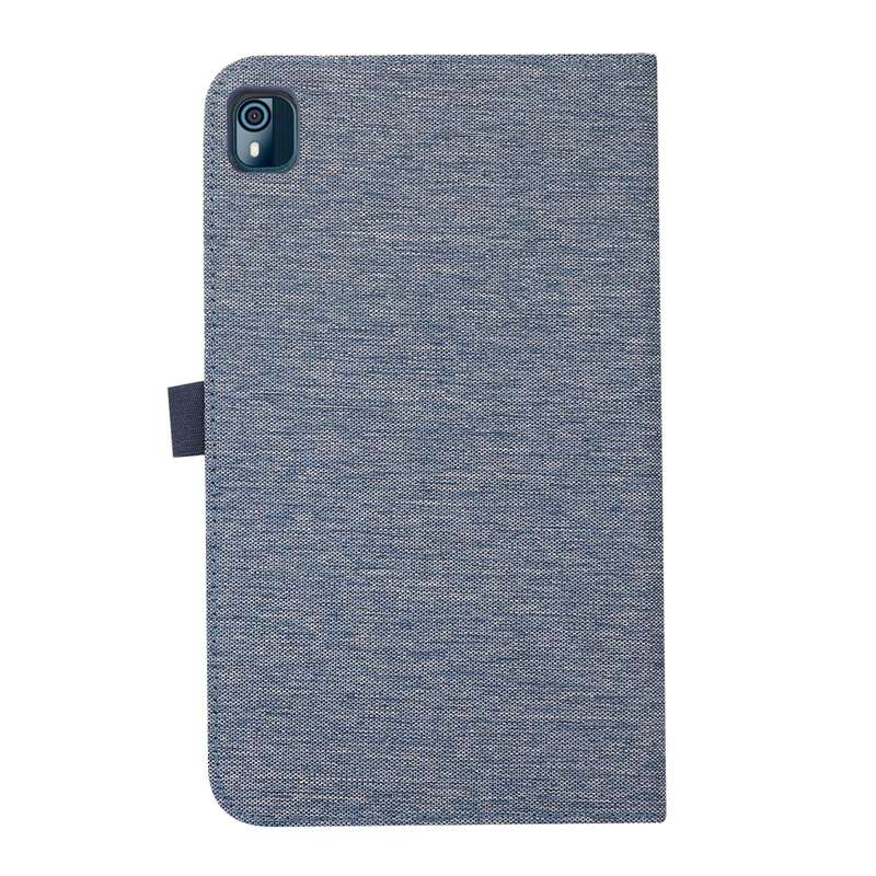 For Nokia T10 Fabric PU + TPU Flip Tablet Leather Case(Dark Blue)