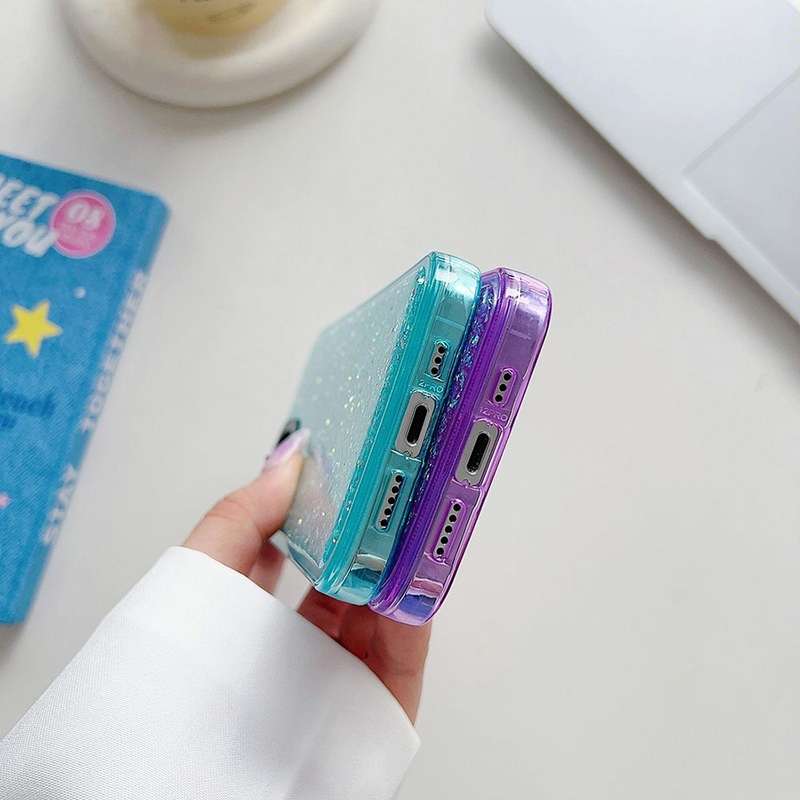 For iPhone 15 Glitter Epoxy Shockproof Phone Case(Pink)