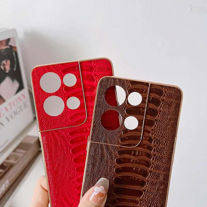 For OPPO Reno8 Pro Genuine Leather Weilai Series Nano Plating Phone Case(Black)