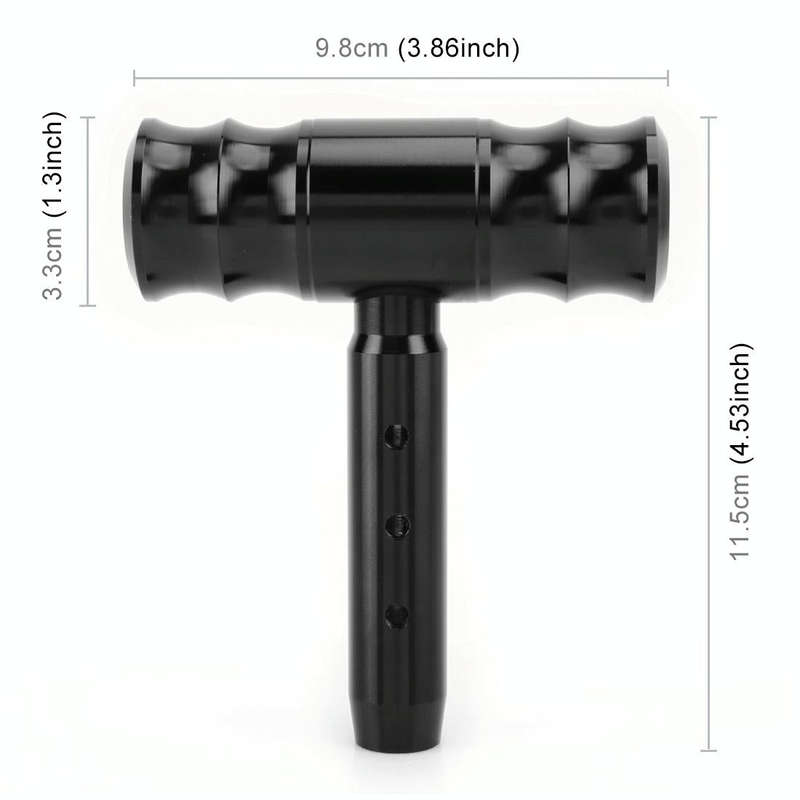 Universal Car Thread T-shaped Gear Head Gear Shift Knob(Black)