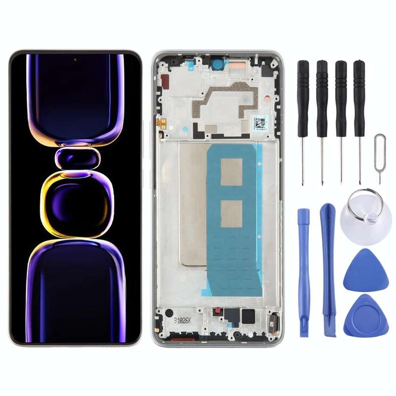For Xiaomi Redmi K60 Pro Original OLED Material LCD Screen Digitizer Full Assembly with Frame (Si...