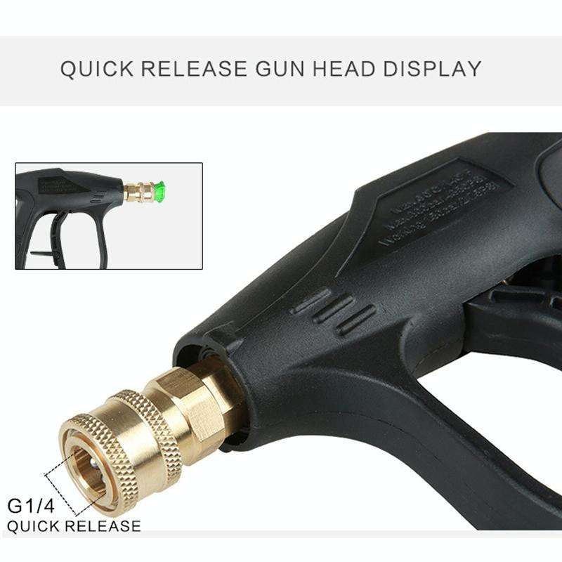 High Pressure Car Wash Foam Gun Soap Foamer Generator Water Sprayer Gun, Outer Wire: 22 x 1.5, In...
