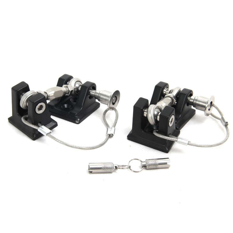 2 PCS Car Anti-Theft Retro Hood Latch Locking Catch Buckle Engine Cover for Jeep Wrangler JK 2007...