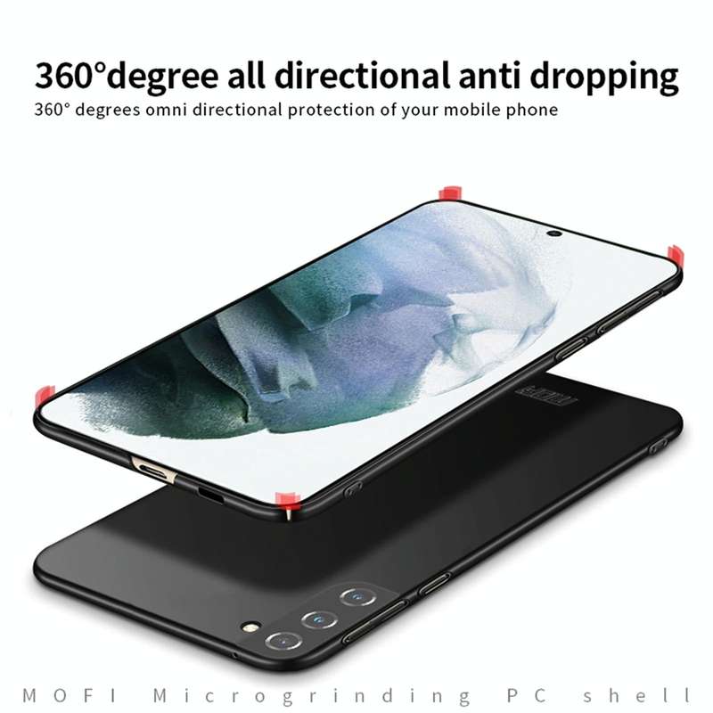 For Samsung Galaxy S21 FE MOFI Frosted PC Ultra-thin Hard Case(Black)