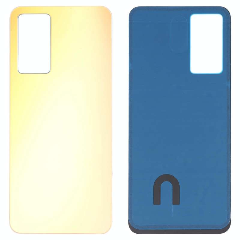 For vivo Y75 4G 2022/V23e Glass Battery Back Cover (Gold)