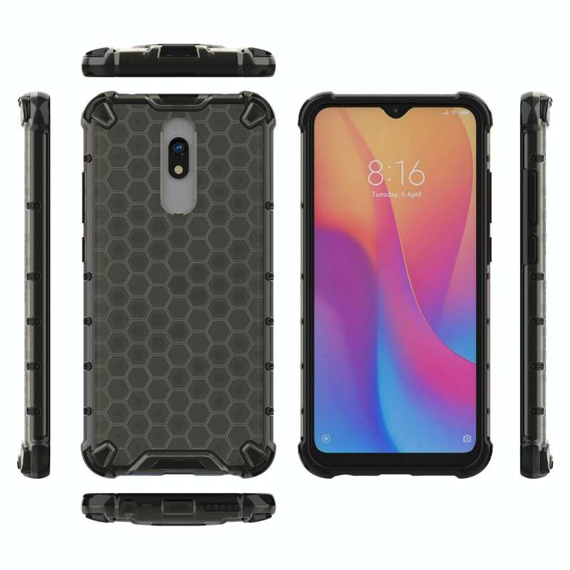 For Redmi 8 Shockproof Honeycomb PC + TPU Case(Green)