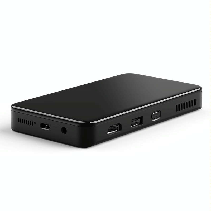 S90 DLP Android 9.0 1GB+8GB 4K Mini WiFi Smart Projector, Power Plug:AU Plug(Black)
