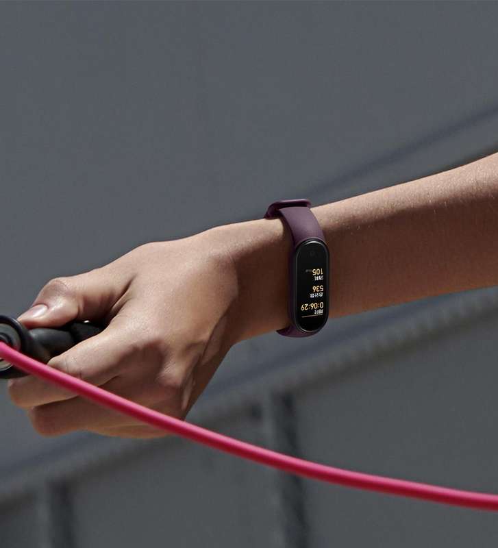 For Xiaomi Band Mi 5 Solid-Color Silicone Watch Band, Length: 24.5cm(White)