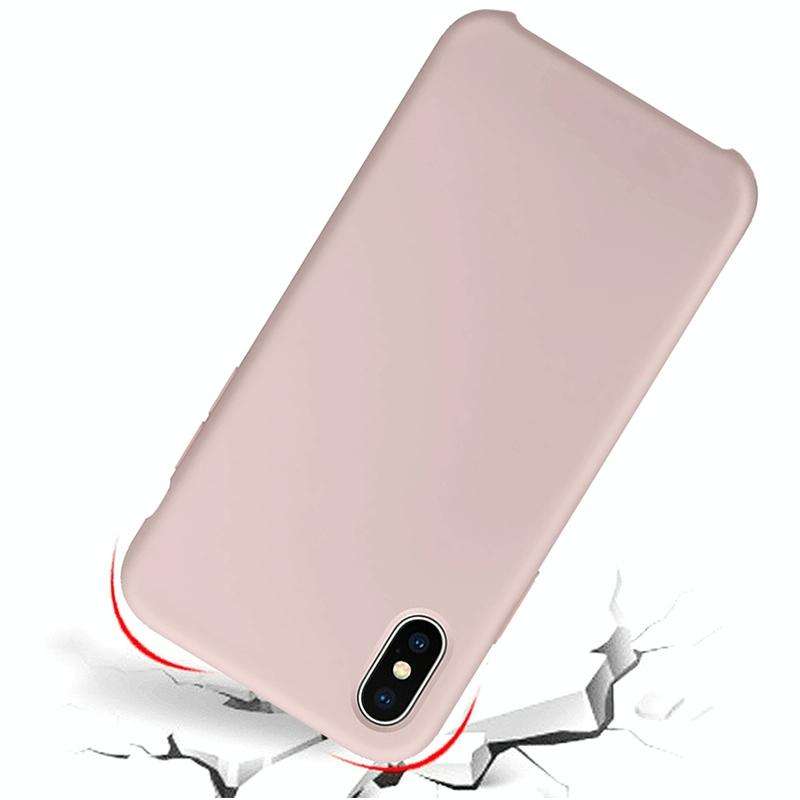 Pure Color Liquid Silicone Case for iPhone 8 Plus & 7 Plus(Purple)