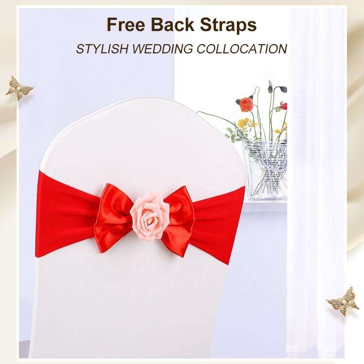 Wedding Chair Cover Sash Satin Fabric Bow Tie Ribbon Band Decoration Hotel Wedding Party Ceremony...