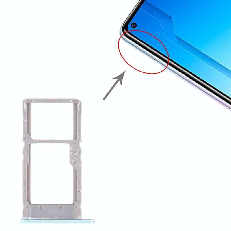SIM Card Tray + SIM Card Tray / Micro SD Card Tray for Honor Play4 (Phantom Blue)