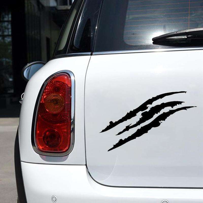 2 PCS Reflective Car Sticker Monster Scratch Stripe Claw Marks Car Auto Headlight Decoration Viny...