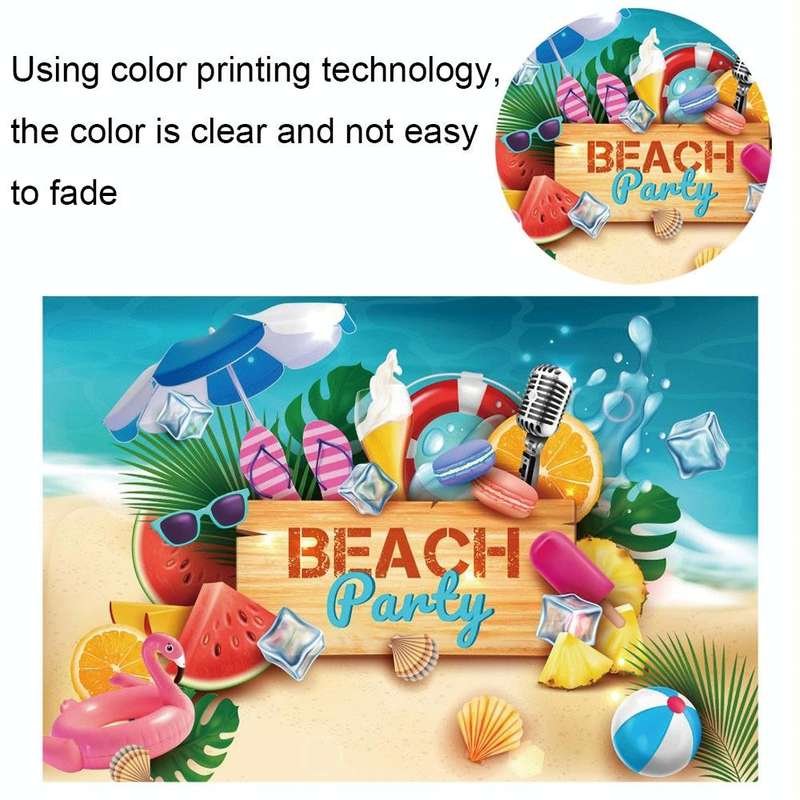 80x120cm Summer Pool Party Decoration Backdrop Swimming Ring Photography Background Cloth(11418495)