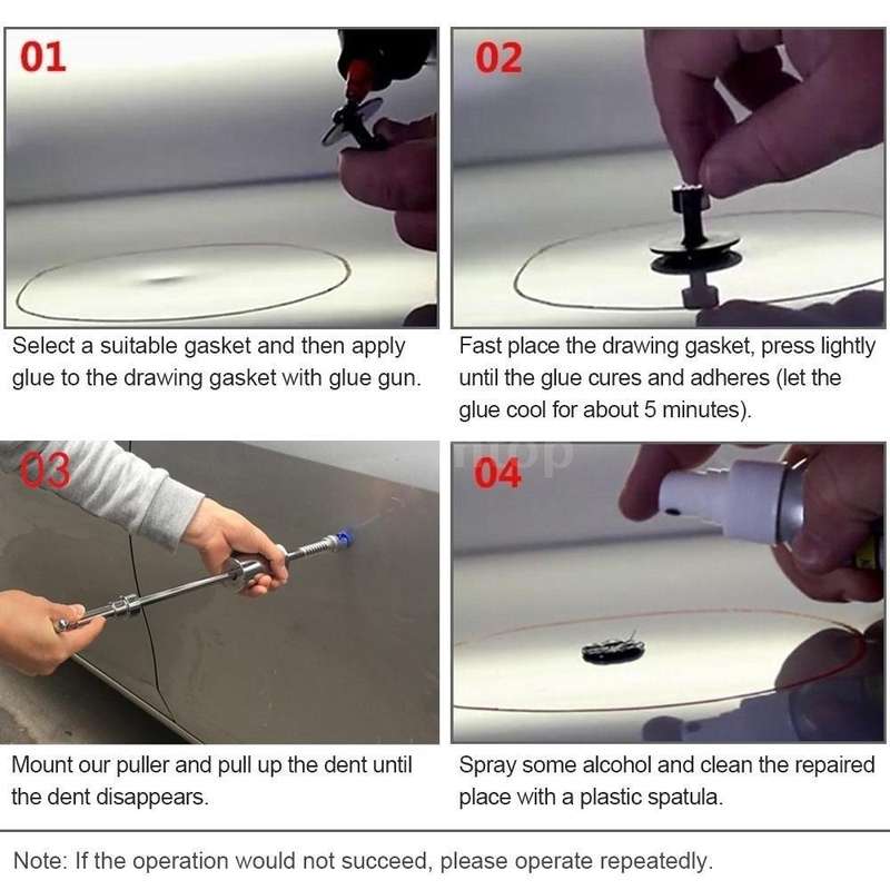 N1 76 in 1 Car Paintless Dent Removal Fender Damage Repair Puller Lifter, Plug Type:EU Plug