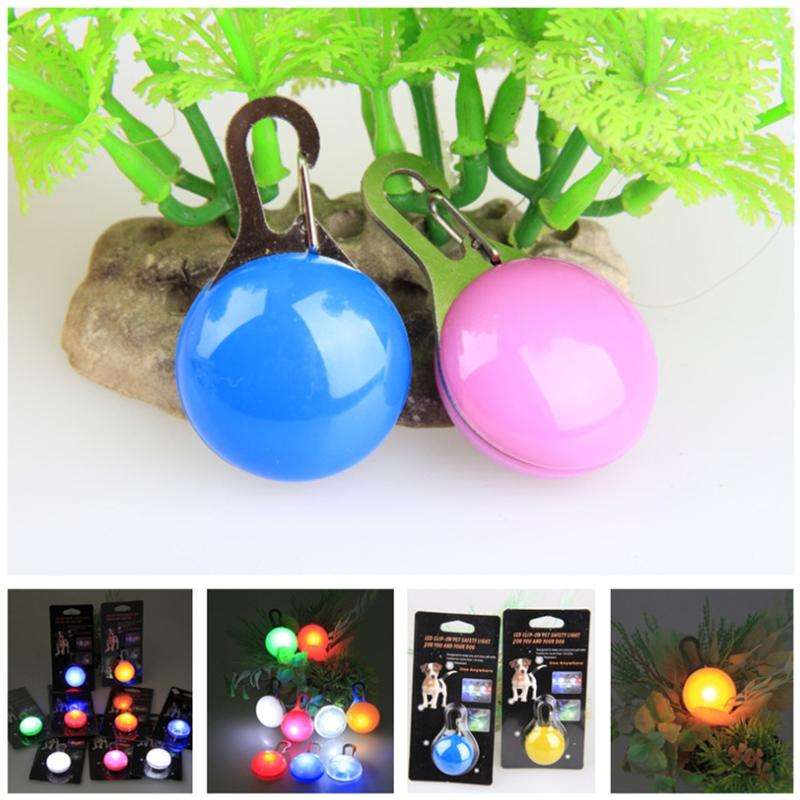 LED Flashlight Dog Cat Collar Glowing Pendant Luminous Bright Decoration Collars(Yellow)