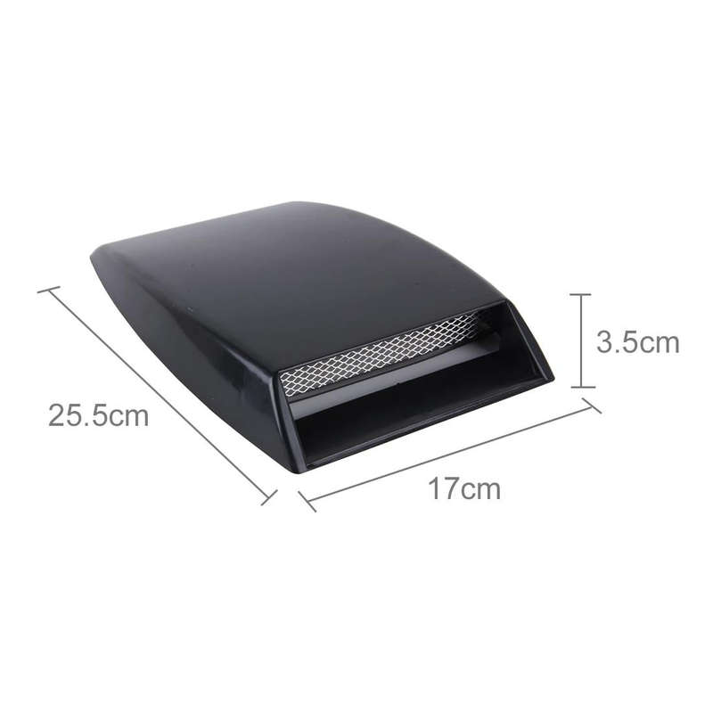 Car Turbo Style Air Intake Bonnet Scoop for Car Decoration(Black)