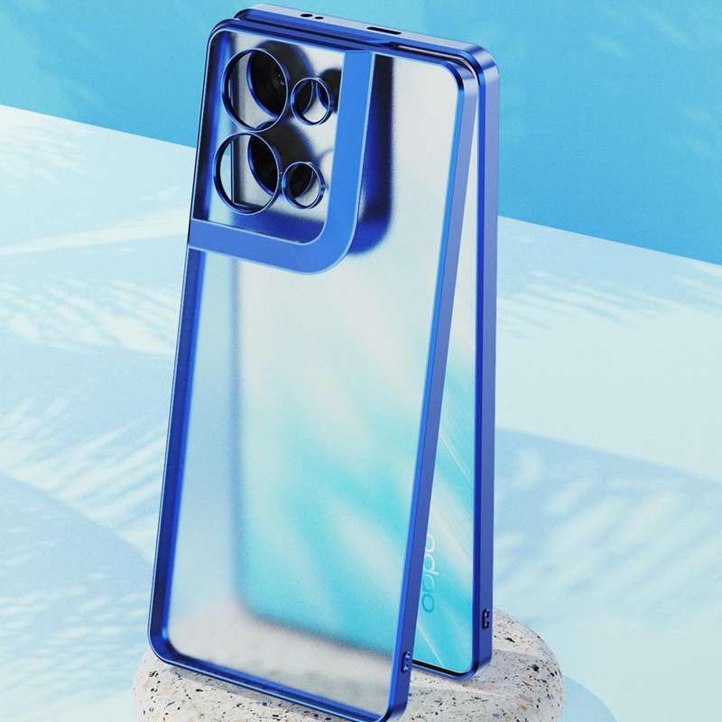 For OPPO Reno8 Electroplated Frosted Phone Case(Silver)