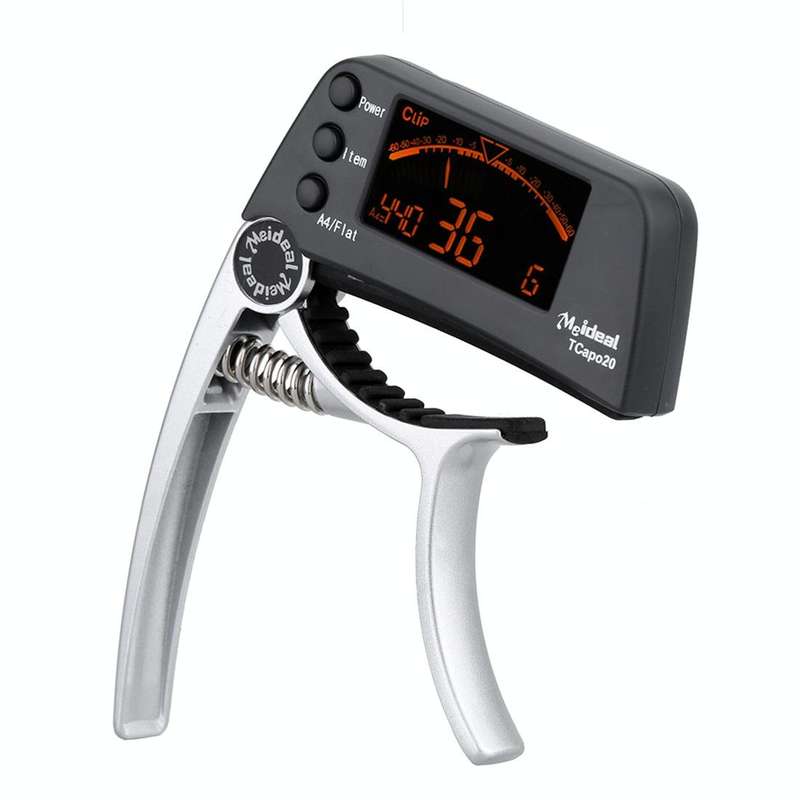 Professional Guitar Tuner Clip, Loftstyle Chromatic Clip-on Tuner with Rotational LCD Screen Ligh...