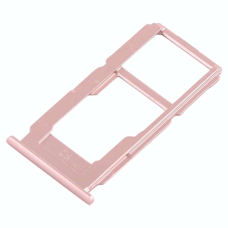 For OPPO R11 SIM Card Tray + SIM Card Tray / Micro SD Card Tray (Rose Gold)