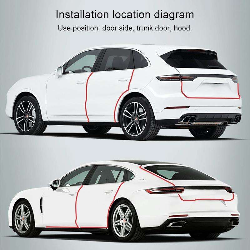 Universal Car Door Invisible Anti-collision Strip Protection Guards Trims Stickers Tape, Size: 10...