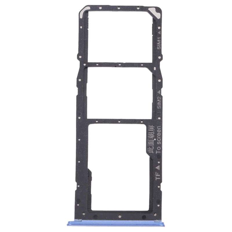 For OPPO Realme 7 (Asia) RMX2151, RMX2163  SIM Card Tray + SIM Card Tray + Micro SD Card Tray (Blue)