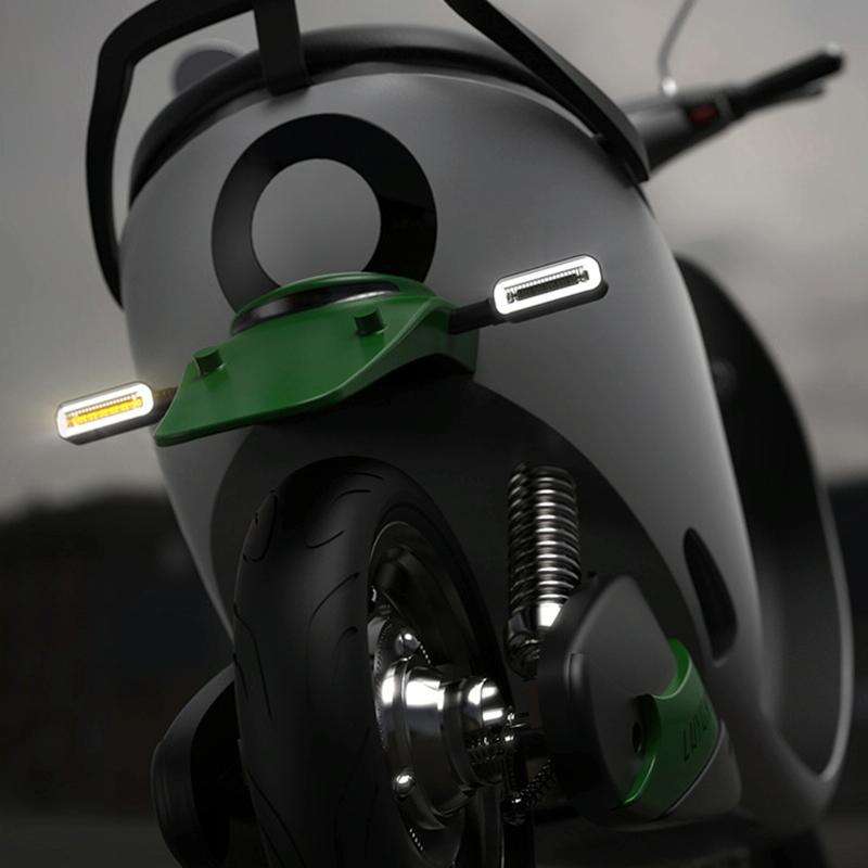 2 PCS D12V Motorcycle LED Waterproof Dynamic Blinker Side Lights Flowing Water Turn Signal Light ...