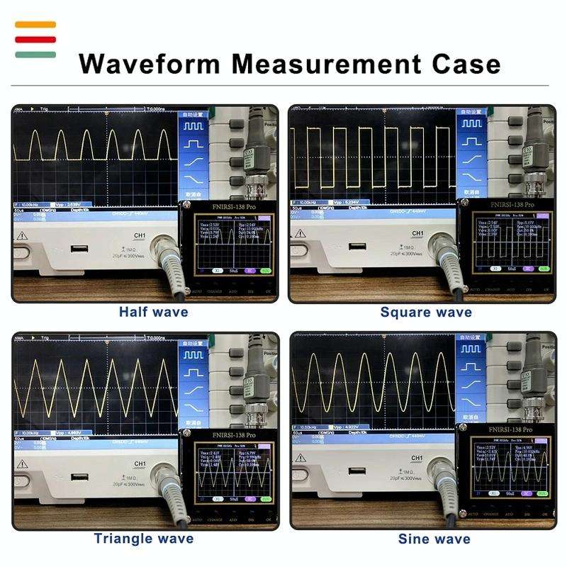 FNIRSI Handheld Small Teaching Maintenance Digital Oscilloscope, Specification: Standard Without ...