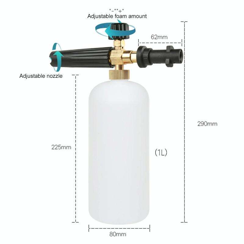 High Pressure Car Wash Foam Gun Soap Foamer Generator Water Sprayer Gun for Karcher K2 / K3, Capa...