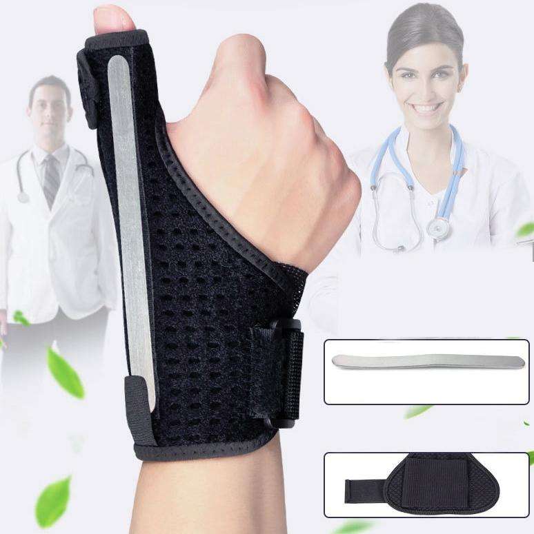 2 PCS Wrist Brace Sprain Fracture Tenosynovitis Thumb Steel Bar Support, Size: Free Size, Specifi...