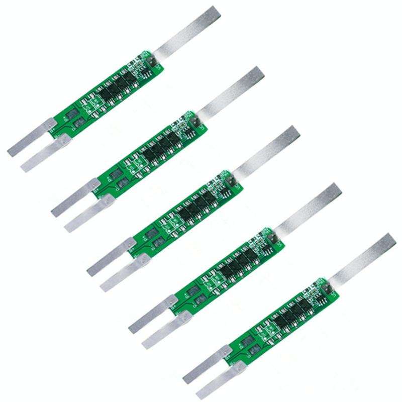 5pcs 7.4V Plus Nickel Long Strip Lithium Battery Protection Board 6A Overcurrent Battery Protecti...