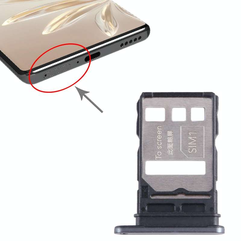 For Honor 70 SIM + SIM Card Tray (Black)