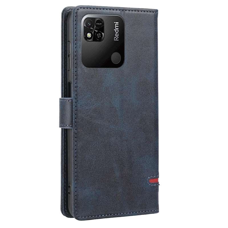 For Xiaomi Redmi 10C Classic Wallet Flip Leather Phone Case(Blue)