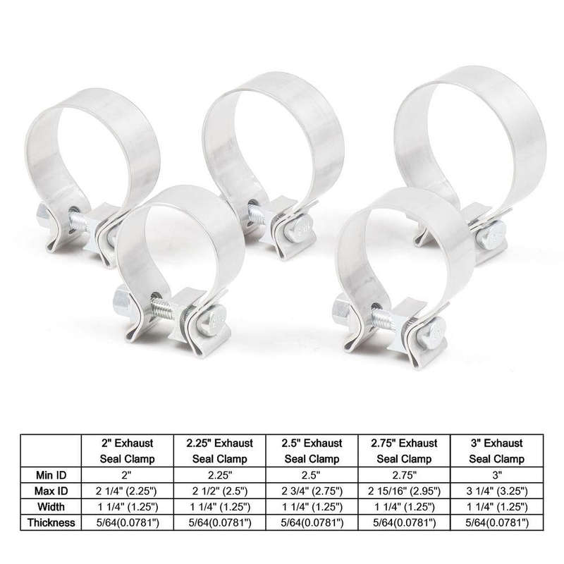 2.5 inch Car Turbo Exhaust Downpipe O-Band Clamp Stainless Steel 304 Flange Clamp