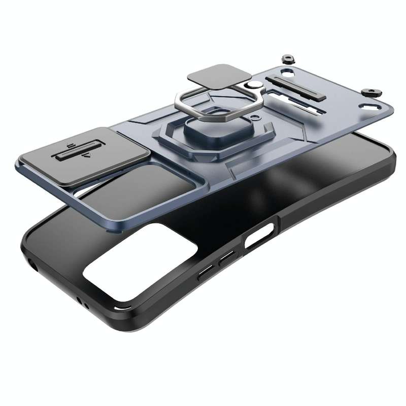 For Xiaomi Redmi Note 12 Pro+ 5G Global Sliding Camshield TPU + PC Shockproof Phone Case with Hol...