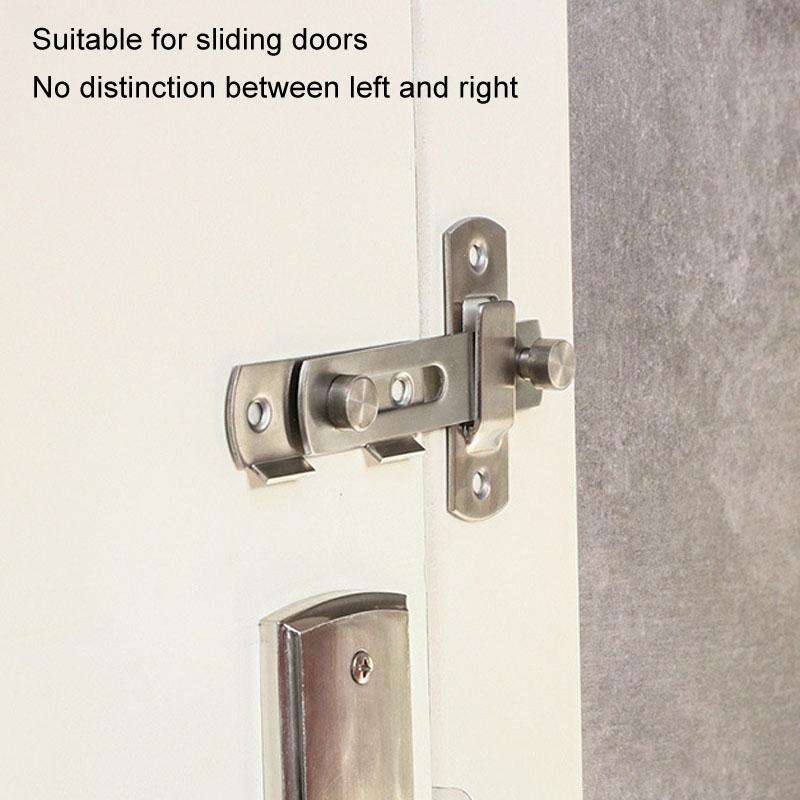 Small Stainless Steel 90 Degree Barn Door Lock Hook Stainless Steel Door Buckle Insertion