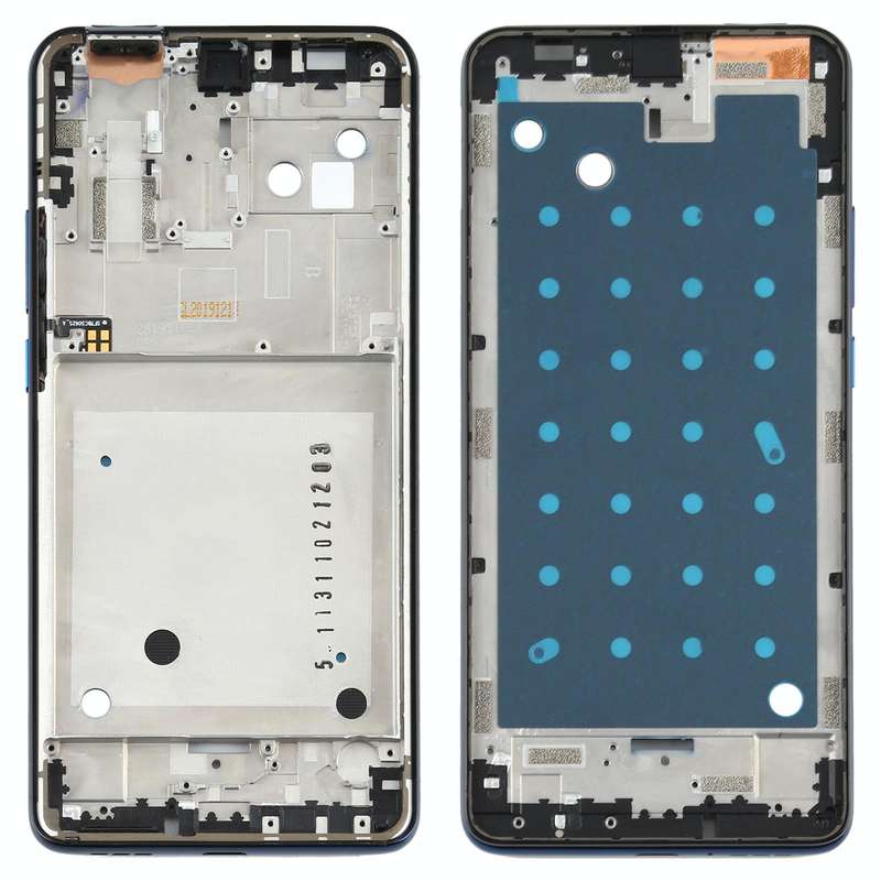 Front Housing LCD Frame Bezel Plate for Motorola One Hyper XT2027 XT2027-1 (Blue)