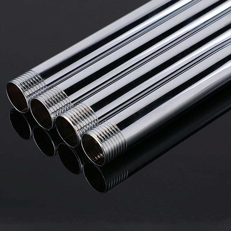 Top Spray Rod Shower Tube Stainless Steel Shower Outlet Pipe Elbow, Size: 39cm