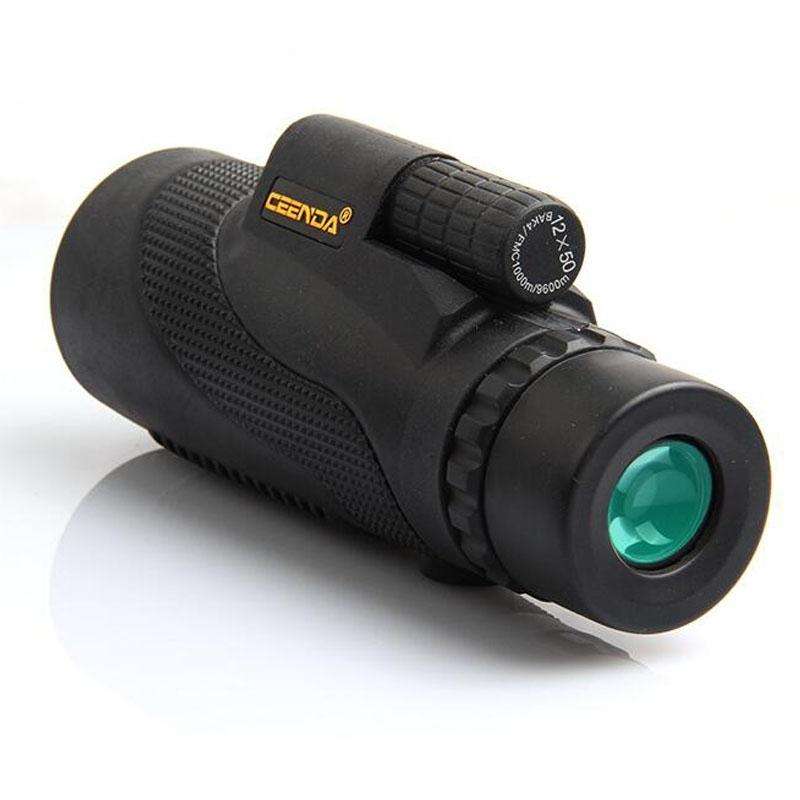 12 X 50 Monocular Binoculars High Power HD Full Optics Telescopes, Color:Standard