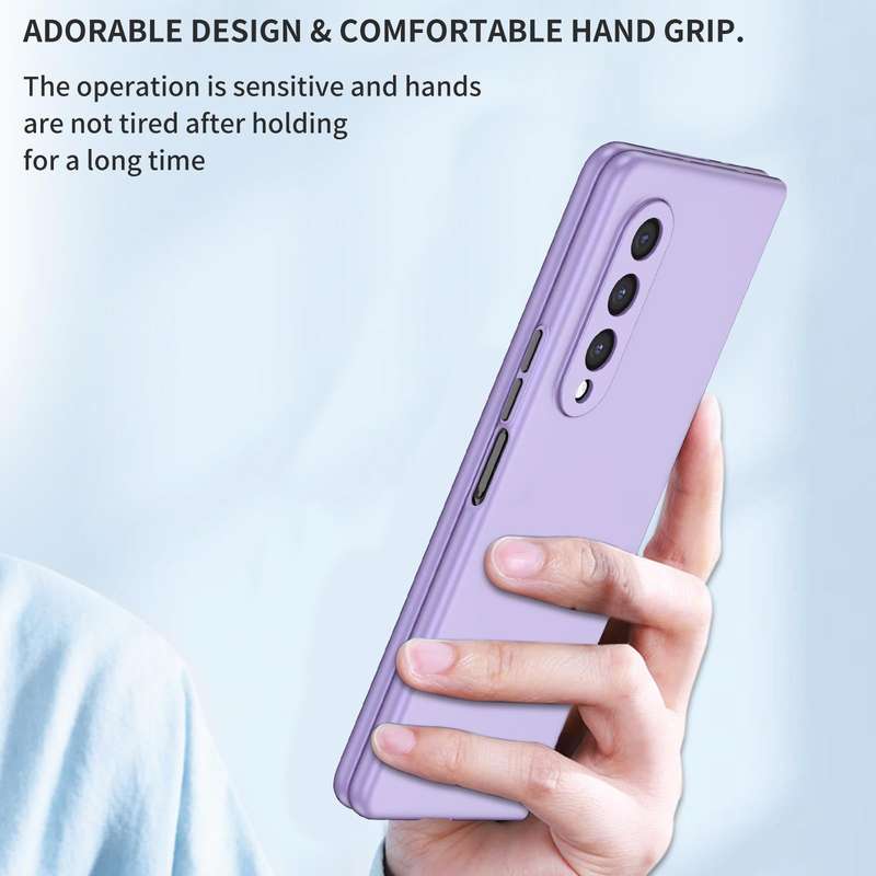 For Samsung Galaxy Z Fold3 5G Armor Foldable Phone Case(Purple)