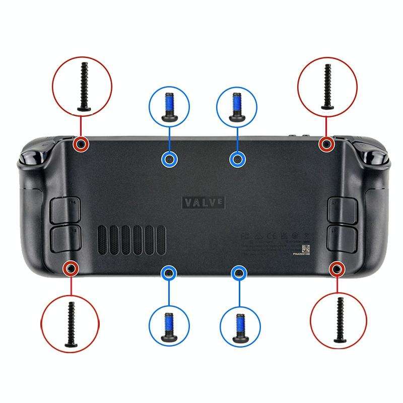 8 in 1 Steam Deck Back Cover Screw Set