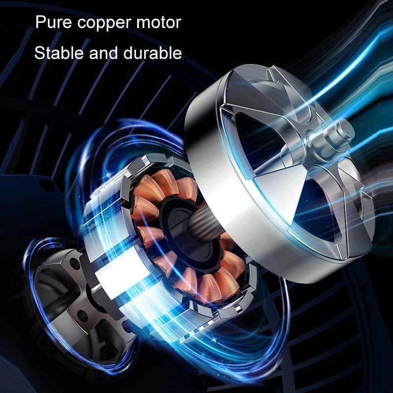 F612 5W Car Rotatable Turntable Silent Fan(12V Cigarette Lighter)