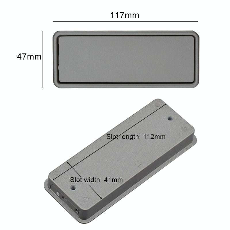 Simple Wardrobe Slotted Scrub Handle Concealed Recessed Drawer Invisible Handle, Hole Distance96m...